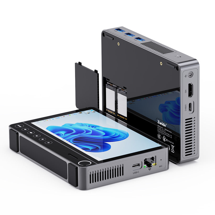 ZWIDE T5 5.5" Touchscreen Mini PC – Intel Core i3-N300